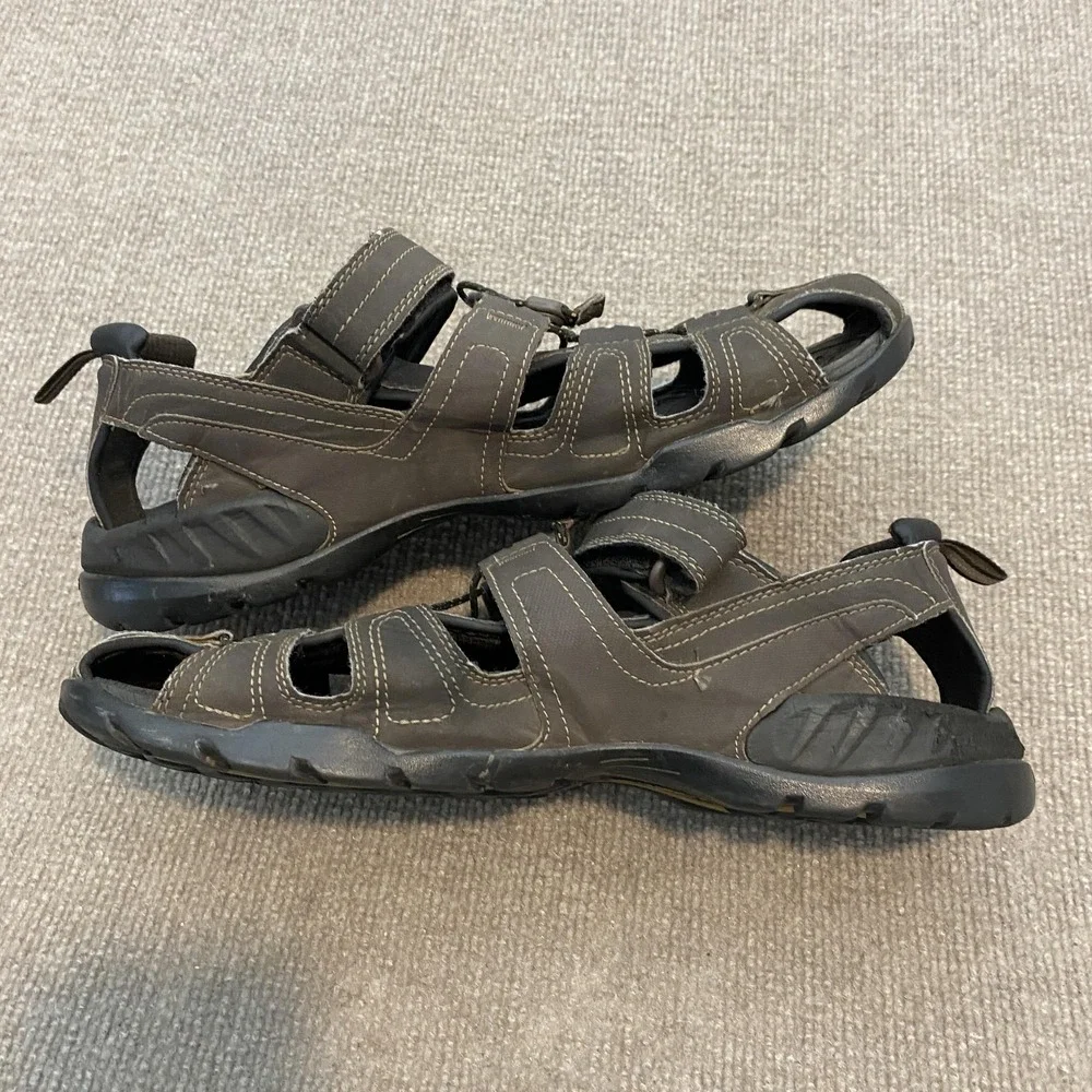 Teva Sandals Mens Size 12 Brown Closed Toe ShocPad Hiking Slip On 1001116